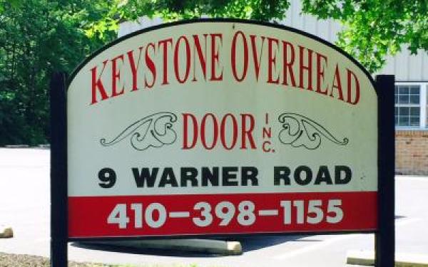 Keystone Overhead Door Sign